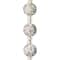 12 Pack: Silver Rhinestone Studded Round Beads, 10mm by Bead Landing™
